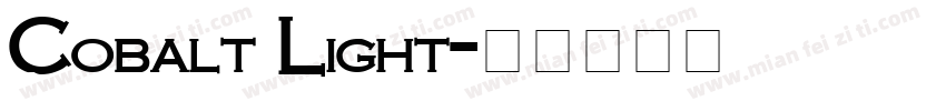 Cobalt Light字体转换
